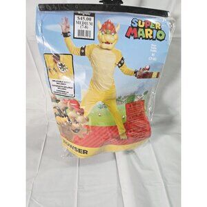 Super Mario Bowser Deluxe Child Costume Medium 7-8